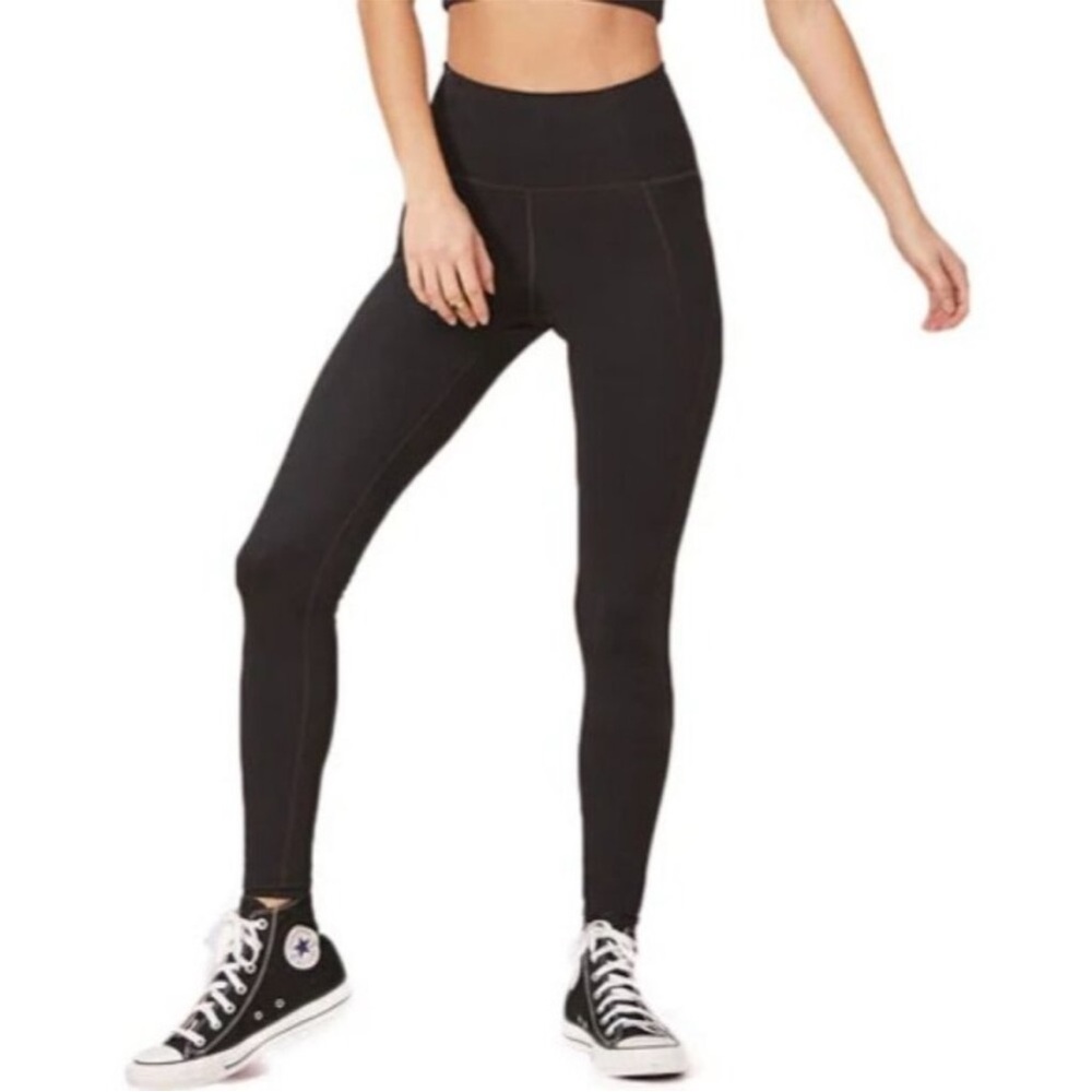 Girlfriend Collective Leggings Womens XS High Rise Black Compression Stretch